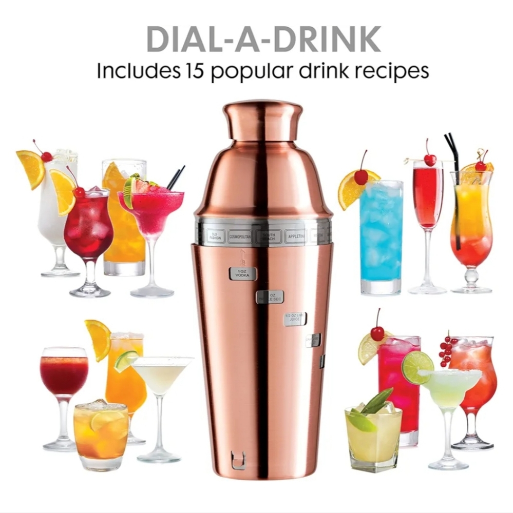 OGGI Dial A Drink Cocktail Shaker-23oz